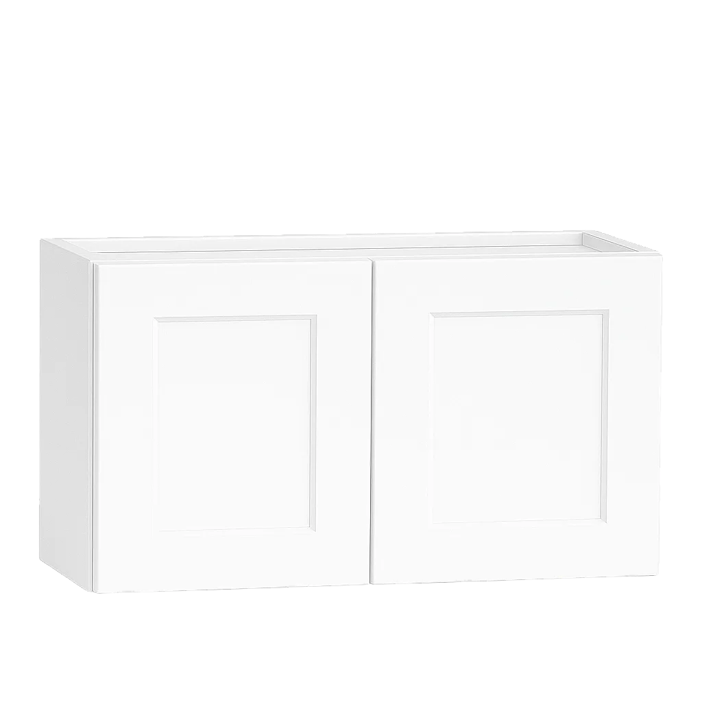Vita Cabinetry Wall Cabinet · Double Door (W3012, W3612, W2412) — 5/8″ Grade A plywood construction, dovetail drawers, soft-close hardware