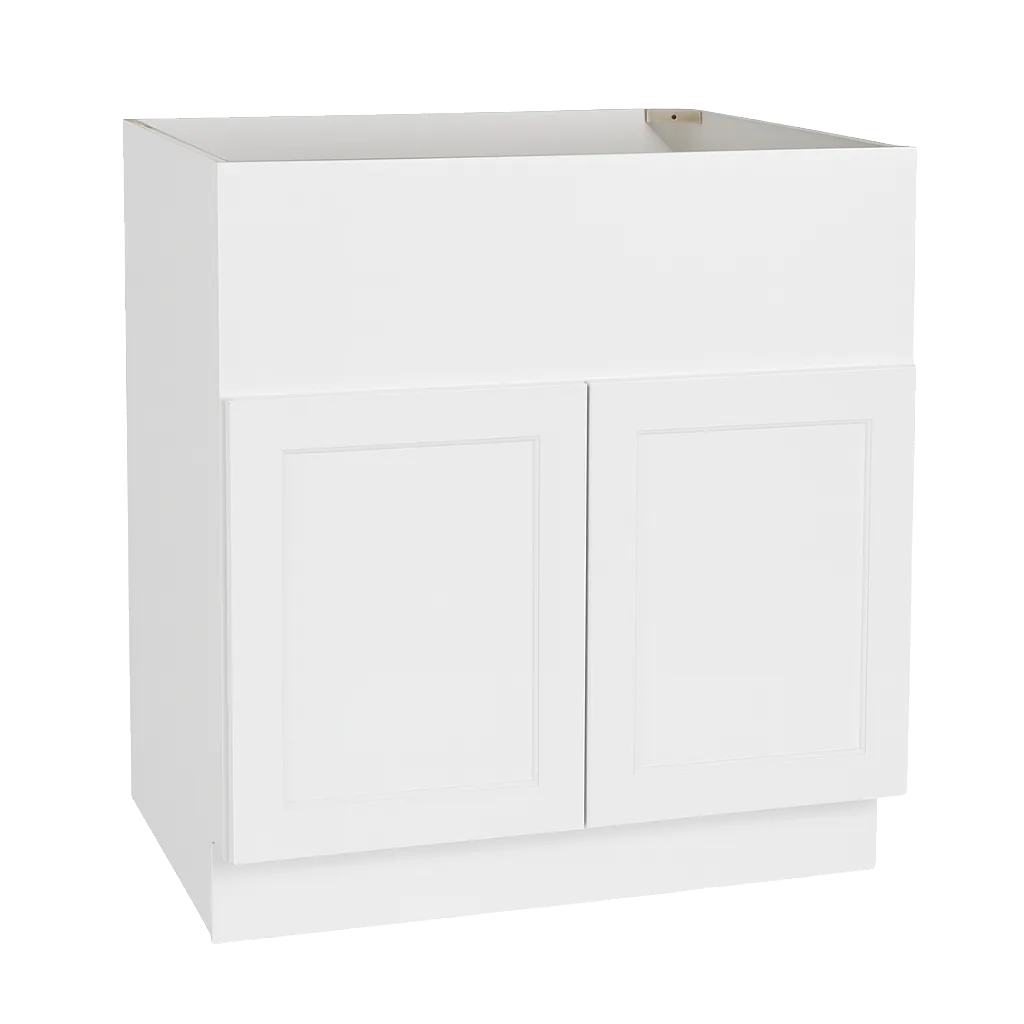 Vita Cabinetry Farm Sink Base (FSB36) — 5/8″ Grade A plywood construction, dovetail drawers, soft-close hardware