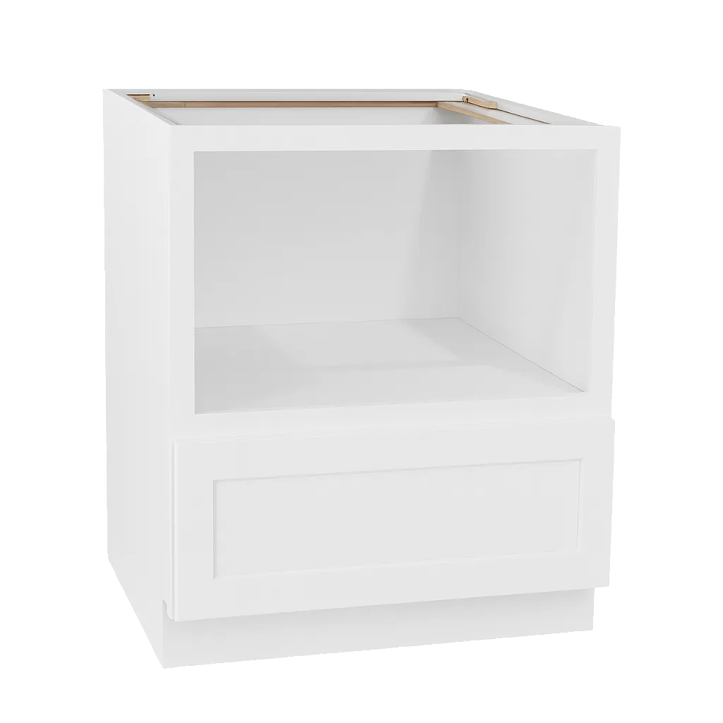Vita Cabinetry Base Microwave Cabinet (BMC30) — 5/8″ Grade A plywood construction, dovetail drawers, soft-close hardware