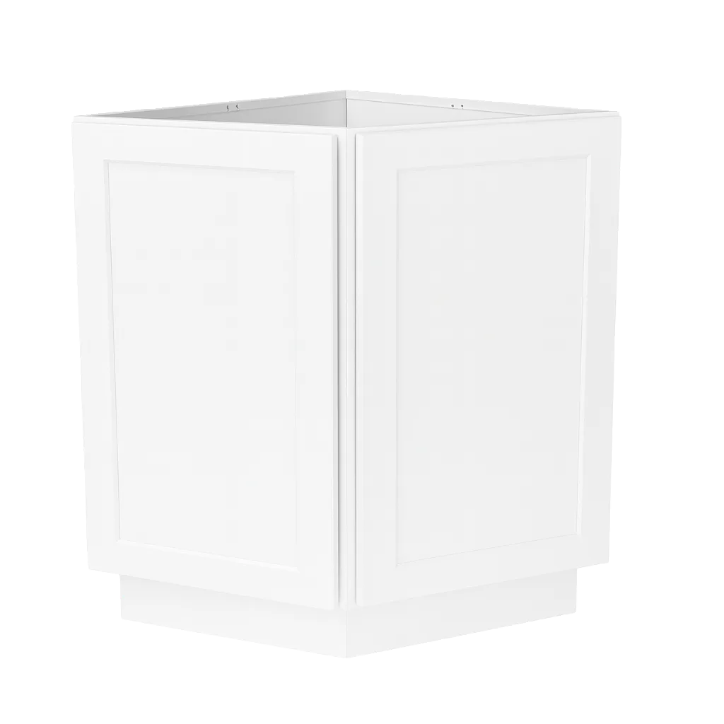 Vita Cabinetry Angle Base (AB24) — 5/8″ Grade A plywood construction, dovetail drawers, soft-close hardware