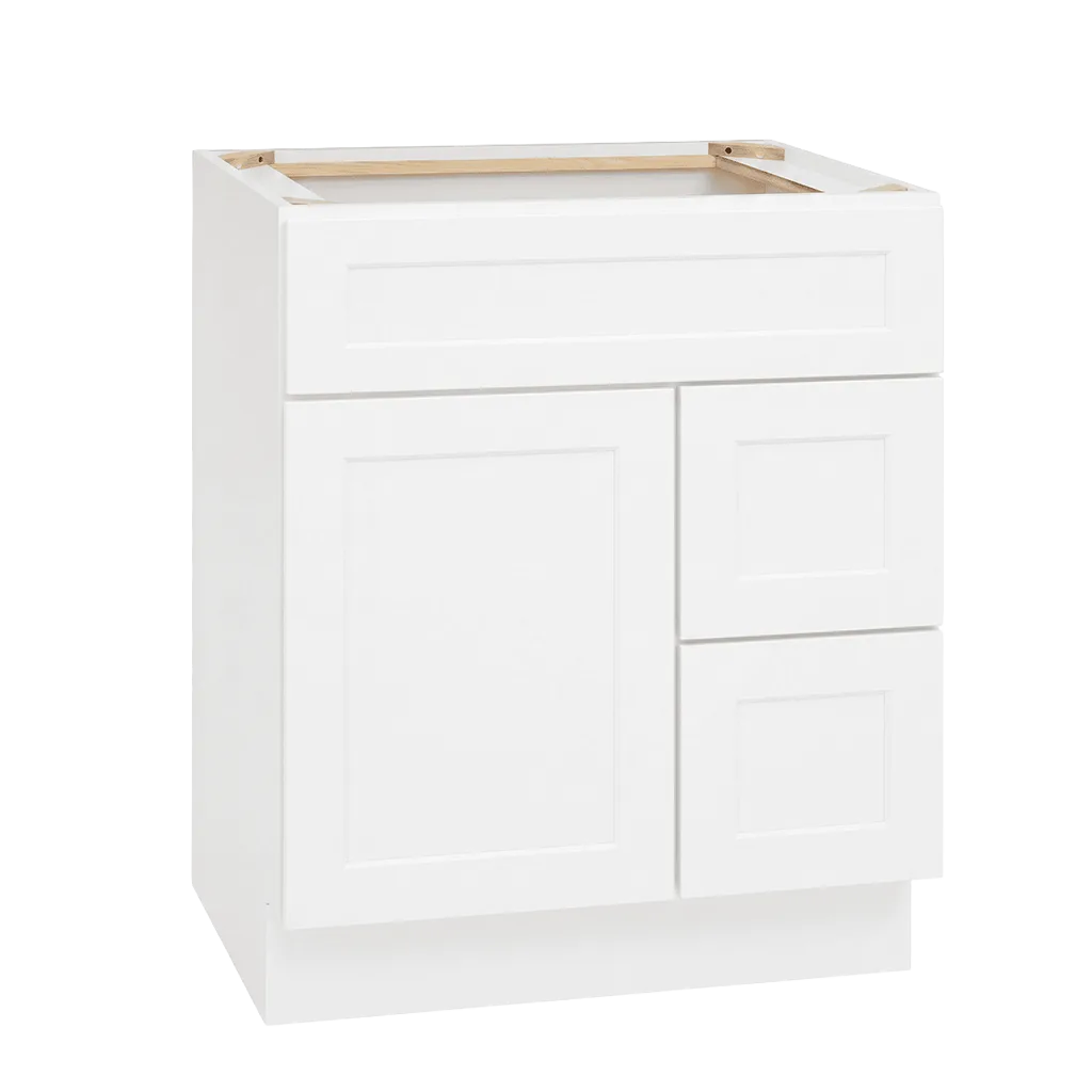 Vita Cabinetry Vanity Drawer Right · 30″ (VDR30) — 5/8″ Grade A plywood construction, dovetail drawers, soft-close hardware