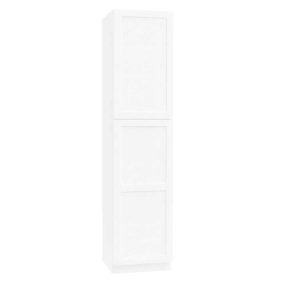 Vita Cabinetry Tall Pantry · 18″ Wide (TP1884, TP1890, TP1896) — 5/8″ Grade A plywood construction, dovetail drawers, soft-close hardware