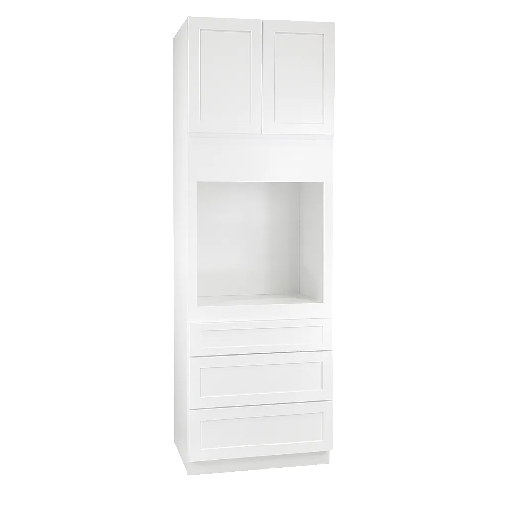 Vita Cabinetry Oven Cabinet (OC3384, OC3390, OC3396) — 5/8″ Grade A plywood construction, dovetail drawers, soft-close hardware