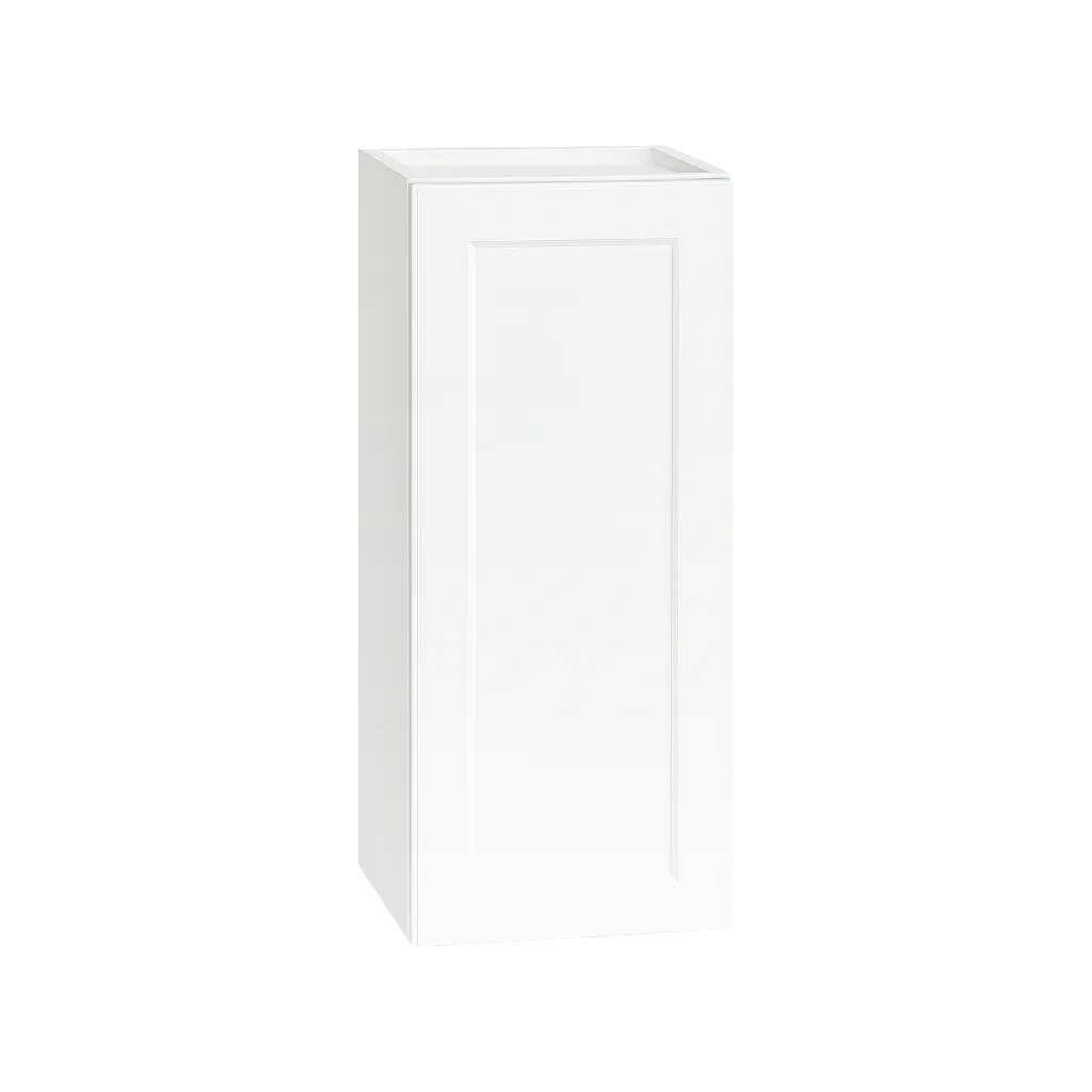 Vita Cabinetry Single Door Wall Cabinet (W0930, W1230, W1530) — 5/8″ Grade A plywood construction, dovetail drawers, soft-close hardware