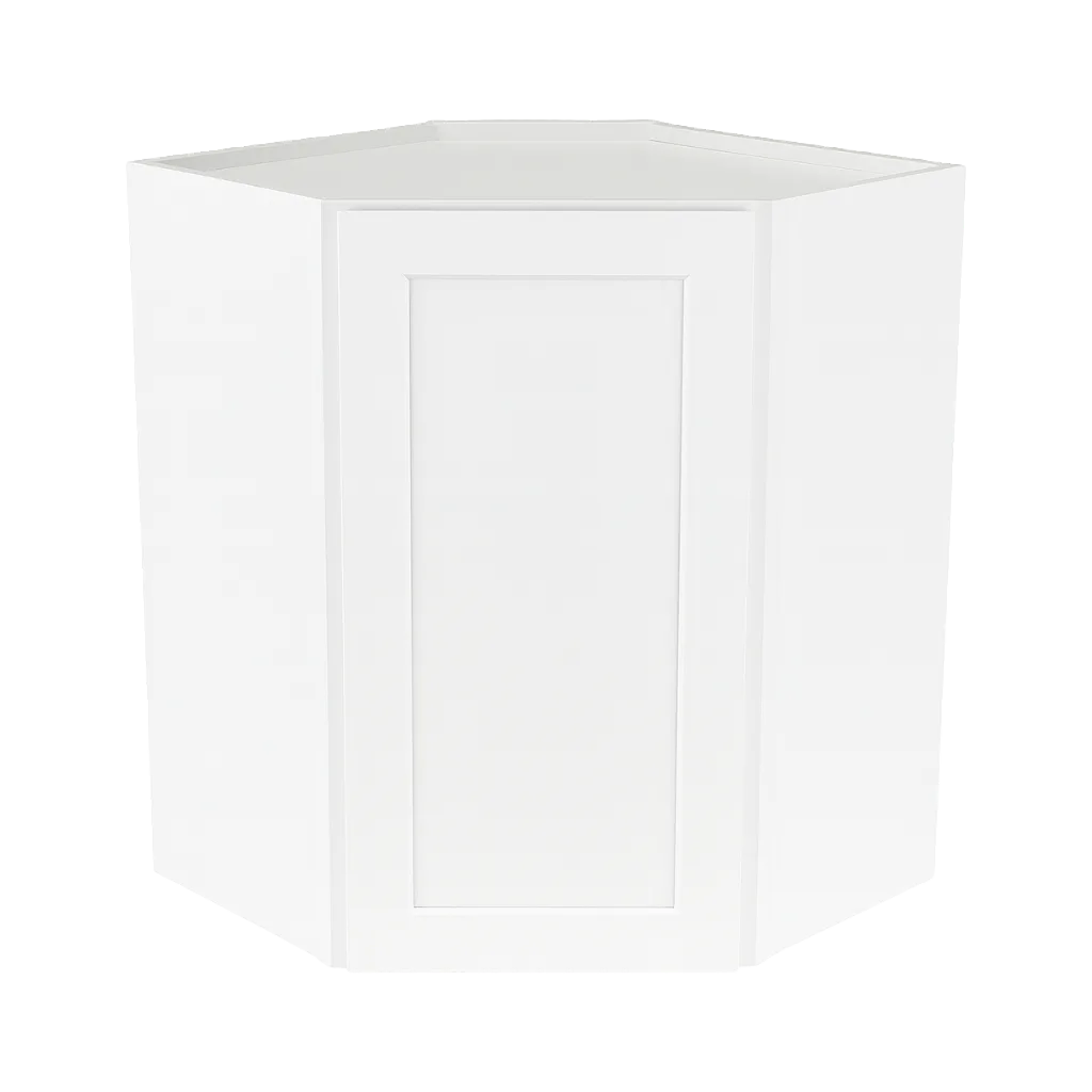 Vita Cabinetry Wall Diagonal Corner (WDC2415, WDC2430, WDC2436) — 5/8″ Grade A plywood construction, dovetail drawers, soft-close hardware