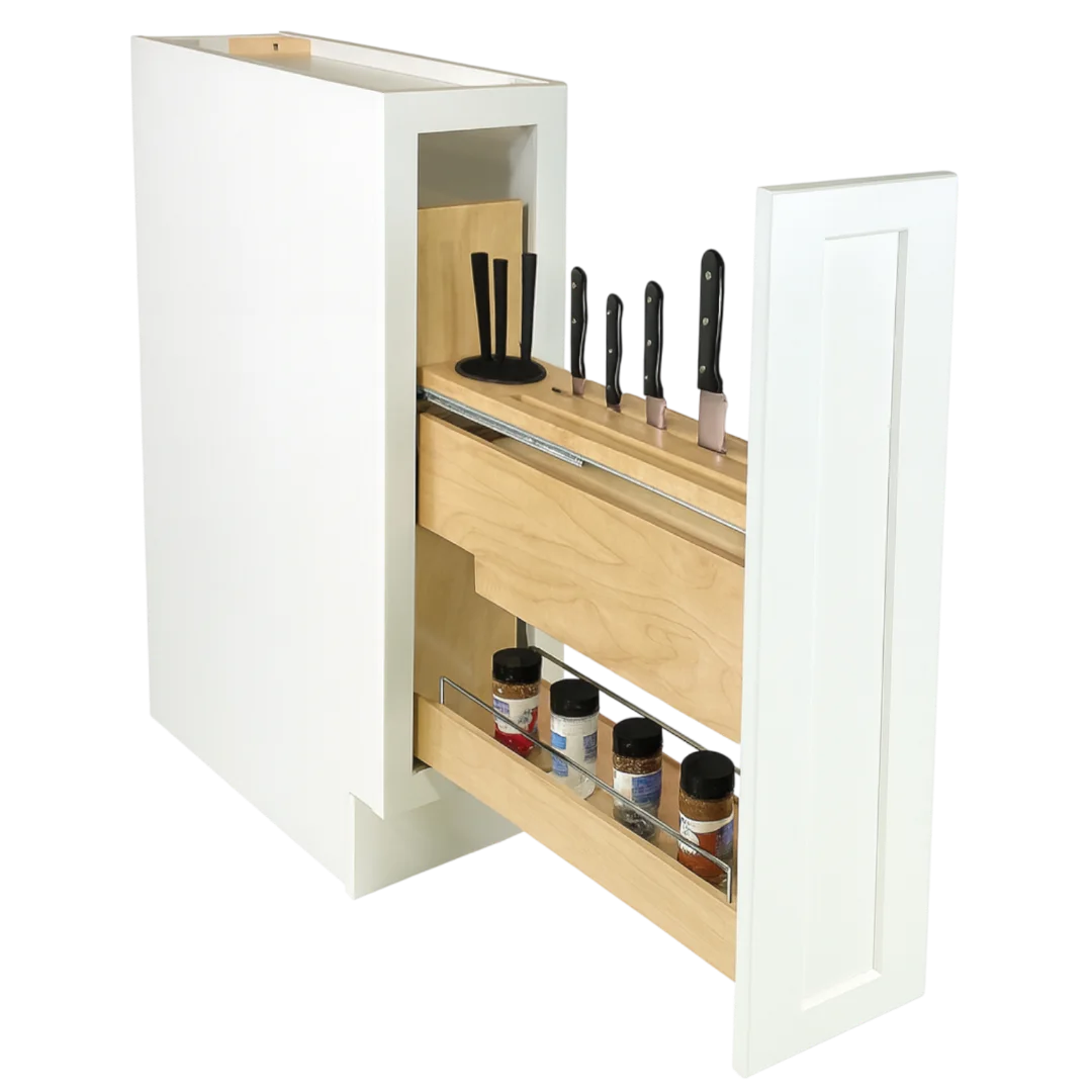 Magnetic Knife Pull-out cabinet organizer — Vita Cabinetry