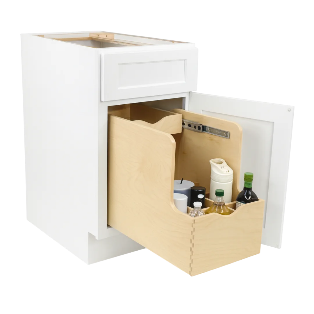 Bottle Rollout cabinet organizer — Vita Cabinetry
