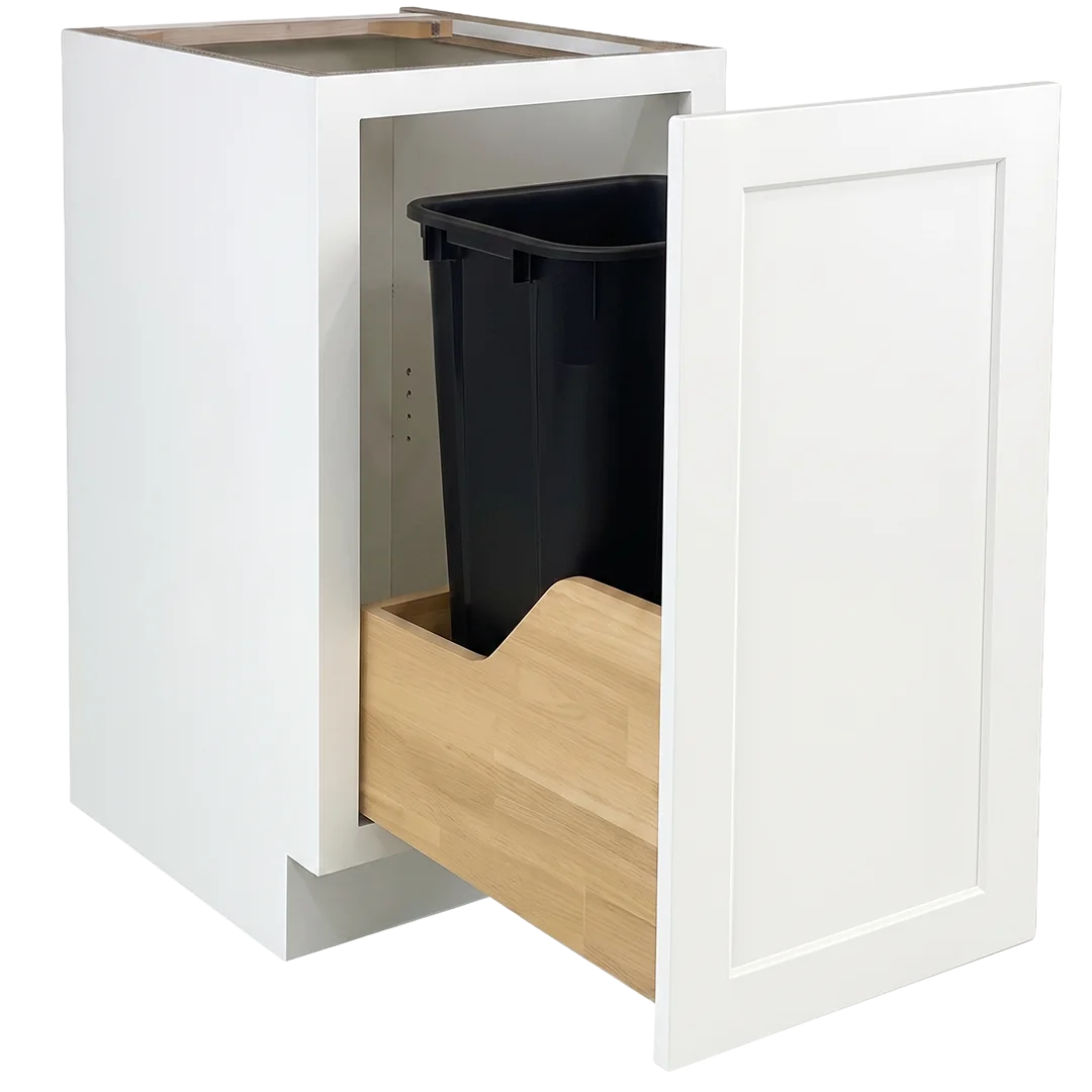 Single Trash Can 15" — FD cabinet organizer — Vita Cabinetry