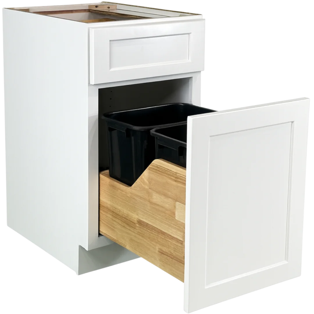 Double Trash Can 18"/21" cabinet organizer — Vita Cabinetry