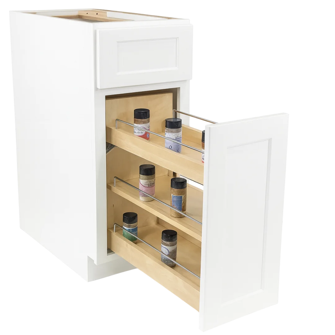 Spice Rack Pull-out 12" — UD cabinet organizer — Vita Cabinetry
