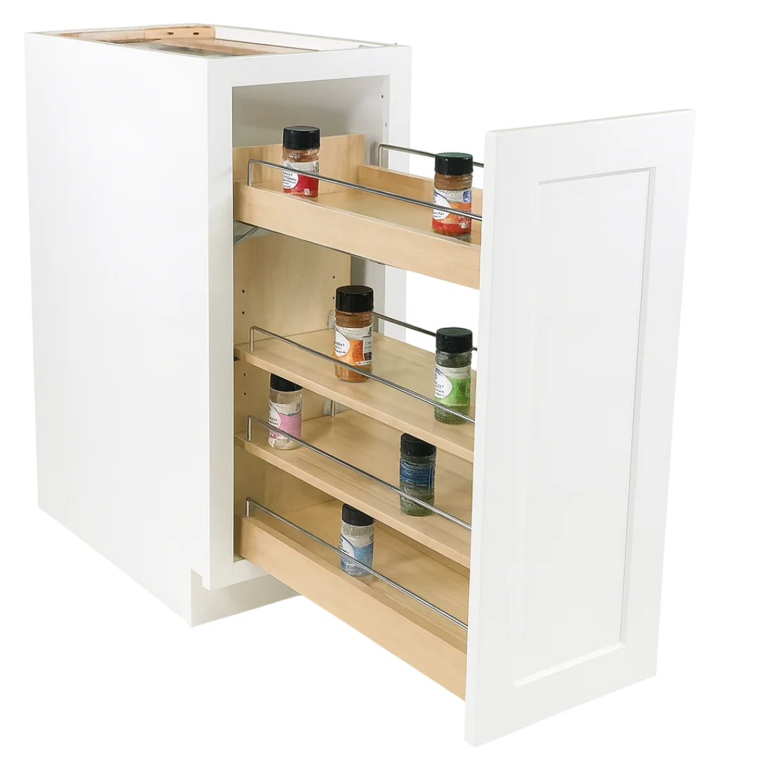 Spice Rack Pull-out 12" — FD cabinet organizer — Vita Cabinetry