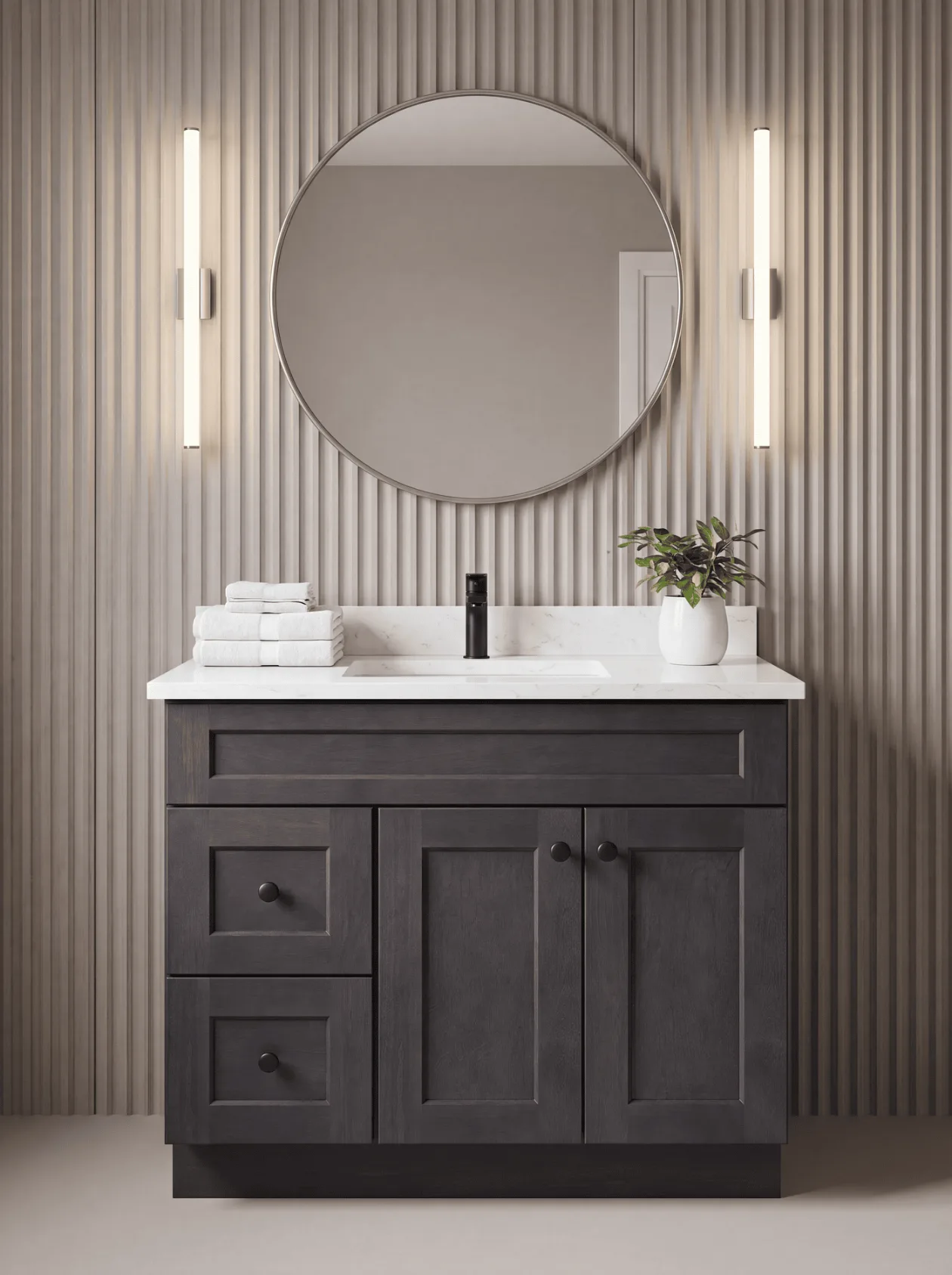 36″ Vanity · Drawers Left bathroom vanity — Vita Cabinetry