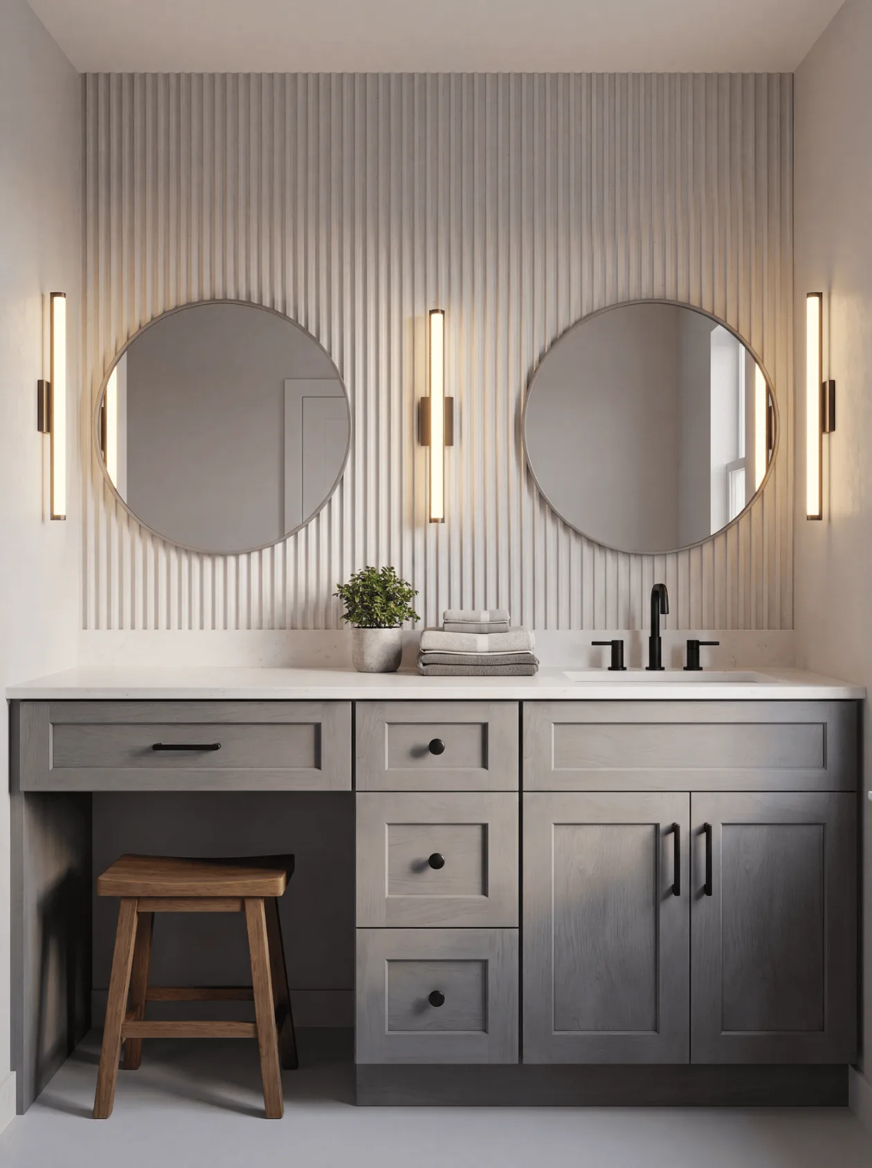 Makeup Vanity Suite bathroom vanity — Vita Cabinetry